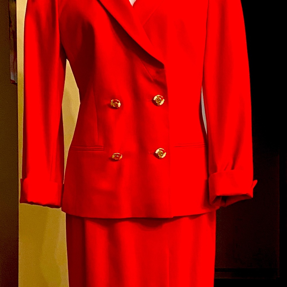 Louis Feraud double breasted wool suit